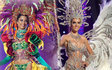 Người mẫu - Hoa hậu - Cồng kềnh và sexy như trang phục dân tộc của HHHV