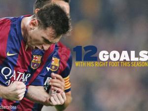 Bóng đá - 12/32 bàn bằng chân phải: Có một Messi "toàn diện"