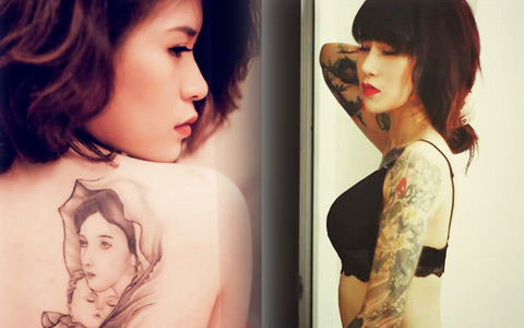 Thời trang - Ấn tượng cô gái Việt có hình xăm phủ kín cánh tay
