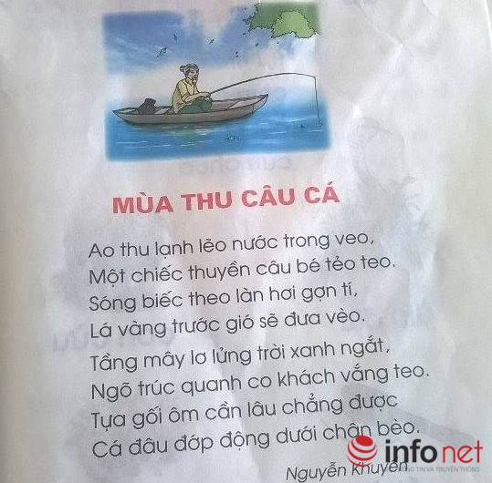 Giáo dục - du học - Bài thơ trong sách Tiếng Việt lớp 1 gây nhiều tranh cãi