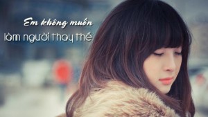 Bạn trẻ - Cuộc sống - Thư tình: Em chỉ là người thay thế mà thôi