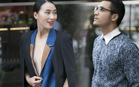 Người mẫu - Hoa hậu - Trang Khiếu "không nội y" sánh bước bên Vũ Tuấn Việt