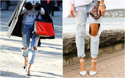 Bí quyết mặc đẹp - Jeans rách: Đặc quyền của nàng cá tính