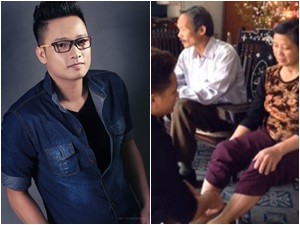 Clip rửa chân cho bố mẹ khiến Anh Quân Idol khó xử