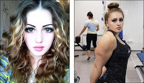 Bạn trẻ - Cuộc sống - Cô gái Nga xinh như thiên thần có cơ bắp cuồn cuộn