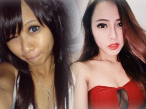 Làm đẹp - Hot girl Malaysia lộ ảnh cũ gày đét, đen nhẻm