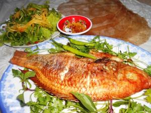 Ẩm thực - Thơm ngây ngất cá diêu hồng nướng mọi