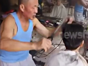 Làm đẹp - Ép tóc bằng kẹp than cực “bá đạo” tại Trung Quốc