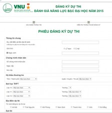 Giáo dục - du học - ĐHQG Hà Nội chính thức mở cổng đăng ký thi trực tuyến