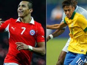 Bóng đá - Brazil – Chile: Neymar đấu Alexis Sanchez