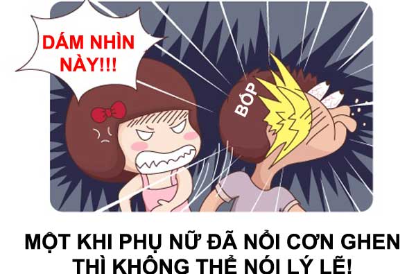 Bạn trẻ - Cuộc sống - Tranh vui: Khi phụ nữ ghen tuông