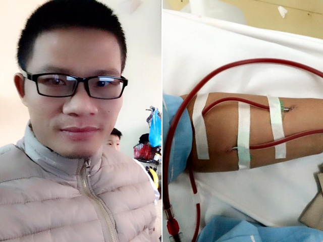 Bạn trẻ - Cuộc sống - Xót xa chàng trai làm "shipper" kiếm tiền chạy thận