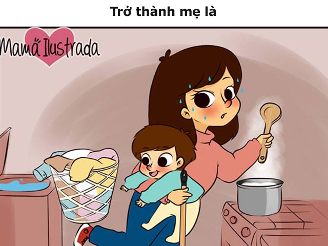 Bạn trẻ - Cuộc sống - Bộ tranh xúc động: Khi được làm mẹ!