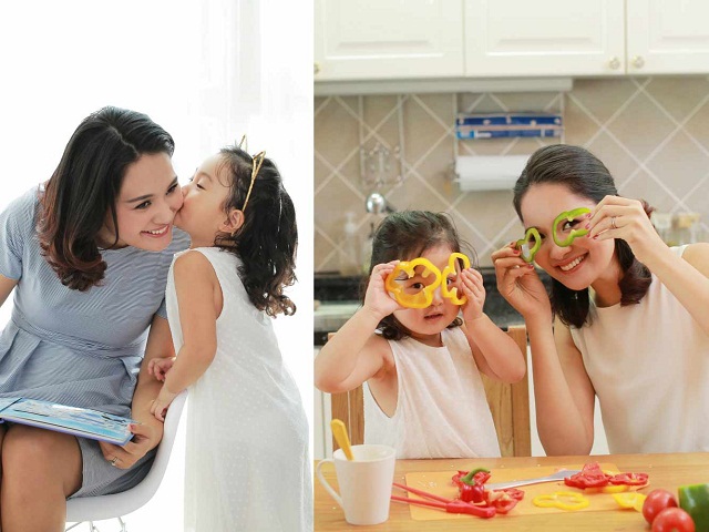 Thời trang - Khoảnh khắc đáng yêu của Hoa hậu Hương Giang và con gái