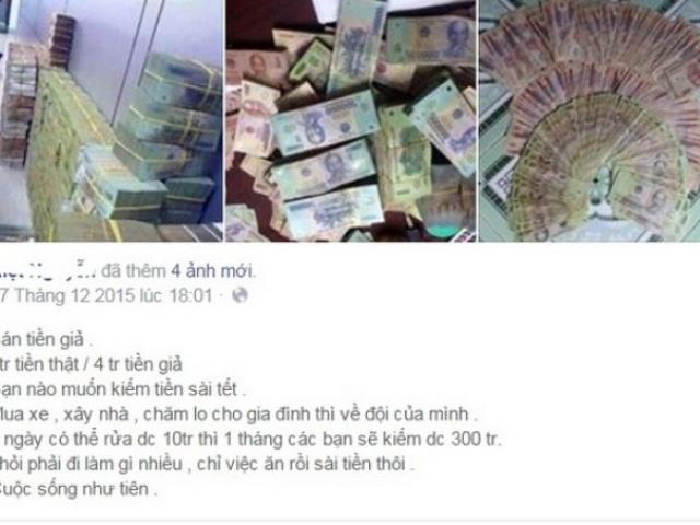 Tin tức trong ngày - CA điều tra các tài khoản Facebook rao bán tiền giả