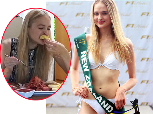 Làm đẹp - Hoa hậu New Zealand ăn hàng cân bánh, bơ vẫn thon gọn