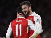 Bóng đá Tây Ban Nha - Ozil – Giroud ăn ý  chỉ sau Suarez- Neymar