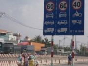 Tin tức trong ngày - TP.HCM: Yêu cầu nhổ ngay biển báo dưới 50 km/h