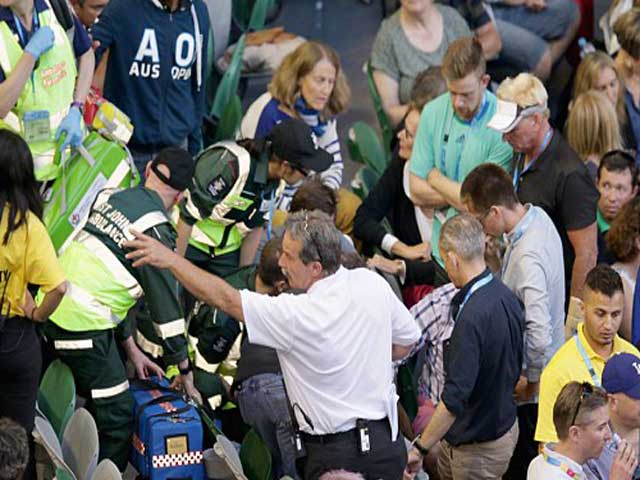 Thể thao - Australian Open ngày 6: Bố vợ Murray ngất xỉu, Ivanovic hoảng hồn