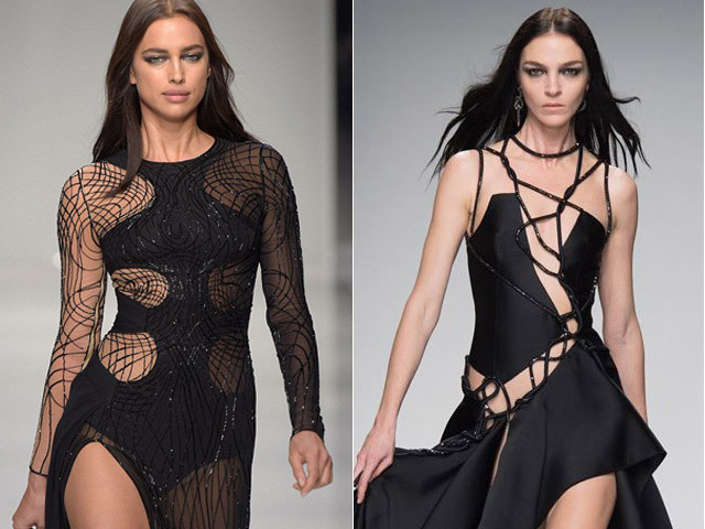 Người mẫu - Hoa hậu - Irina Shayk cực sexy với váy mạng nhện xuyên thấu
