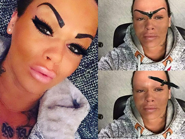 Làm đẹp - Người phụ nữ Nga 'gây bão' mạng vì cặp lông mày kỳ dị