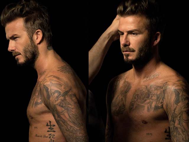 Xu hướng thời trang - David Beckham điển trai, bán nude khi làm người mẫu
