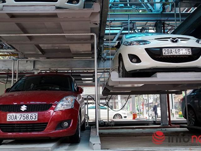 Tin tức trong ngày - Bên trong nhà đỗ xe giàn thép có cảm biến thông minh tại HN