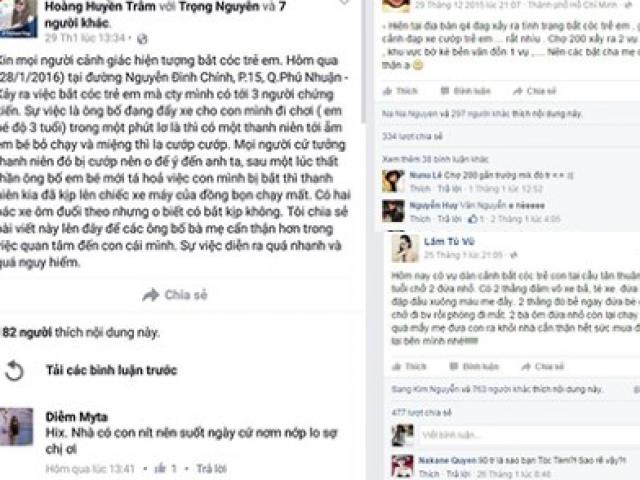 Tin tức trong ngày - Đăng tin bắt cóc trẻ để câu like