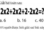 Giáo dục - du học - Thêm một bài toán thú vị nhiều người giải sai