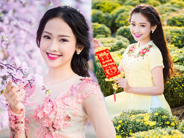 Bạn trẻ - Cuộc sống - Thúy Vi 'khoác' nhan sắc mới du xuân