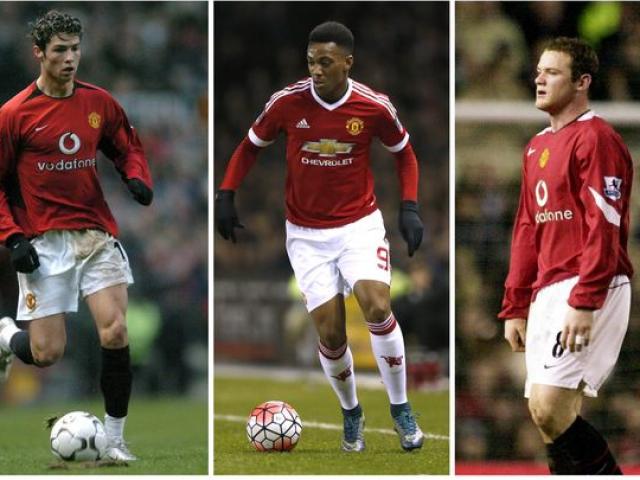 Bóng đá - Bước đầu ở MU: Martial chỉ kém Rooney, ăn đứt CR7