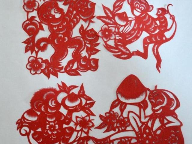 Thế giới - Chú khỉ trong nghệ thuật cắt giấy Trung Quốc