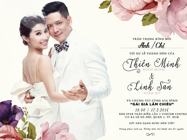 Phim - Sao Việt hào hứng với 'đám cưới' Bình Minh - Diễm My 9X