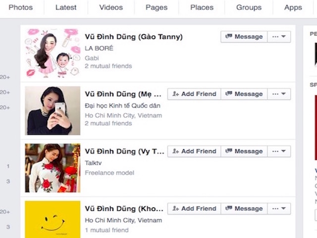 Công nghệ thông tin - Coi chừng Facebook bị đổi tên thành "Vũ Đình Dũng"