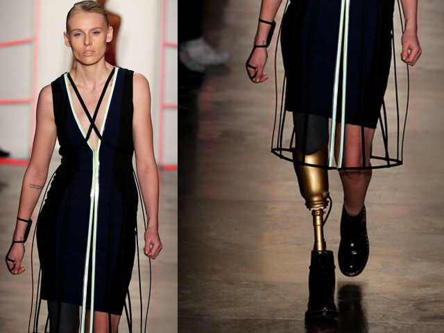 Xu hướng thời trang - Người mẫu cụt chân sải bước tự tin trên sàn diễn