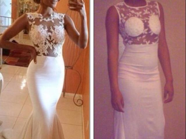 Xu hướng thời trang - Cô dâu "dở khóc dở cười" vì thảm họa váy cưới online