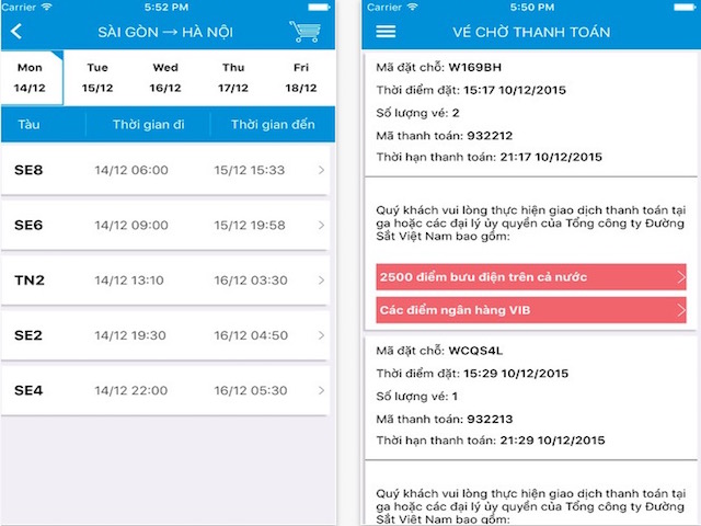 Công nghệ thông tin - ĐSVN phát hành ứng dụng đặt vé tàu trên smartphone