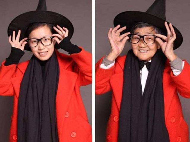 Bạn trẻ - Cuộc sống - Cháu gái biến bà nội 80 tuổi trở nên "sành điệu nhất TQ"