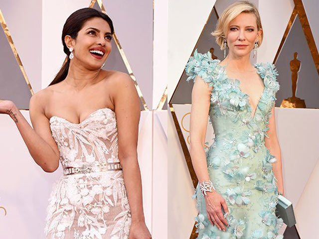 Thời trang - Váy hở vai, cổ V gợi cảm phủ kín thảm đỏ Oscar