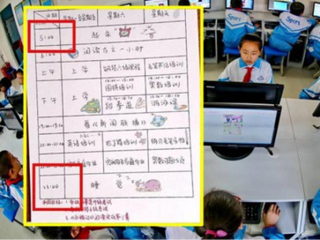 Trung Quốc: “Mẹ hổ“ ép con 9 tuổi học 18 giờ/ngày