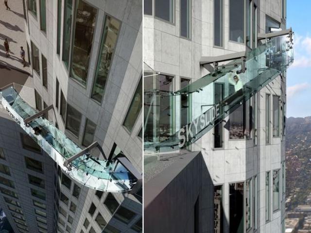 Thế giới - Mỹ ra mắt “cầu trượt” trong suốt trên không ghê rợn