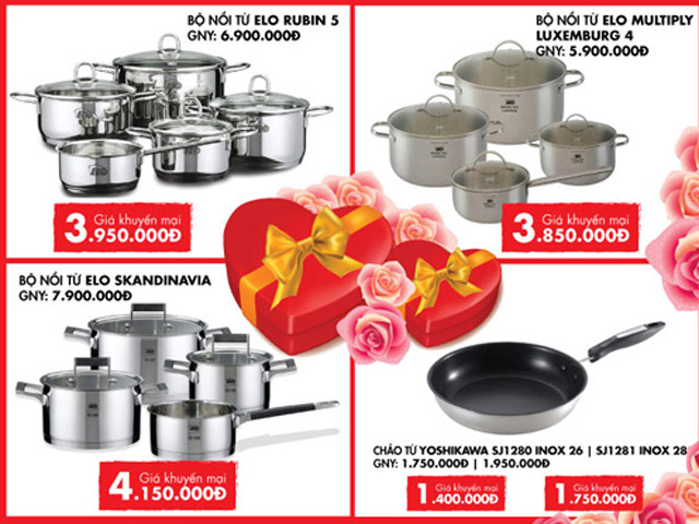 Thiết bị nhà bếp khuyến mại lớn nhân ngày 8/3