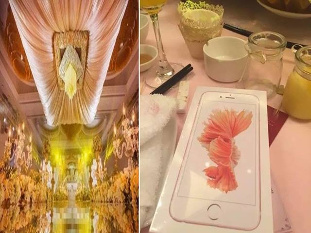 Khách mời được tặng iPhone, Ipad trong đám cưới ”khủng”