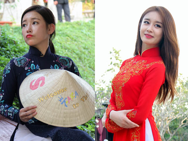 T-ara đẹp hút hồn khi diện áo dài ở Việt Nam