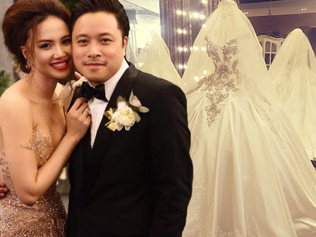 Phim - Cận cảnh váy cưới nặng 20kg của Đinh Ngọc Diệp