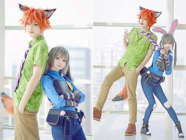 Bạn trẻ - Cuộc sống - Cặp đôi cosplay thành thỏ và cáo "gây sốt" mạng thế giới
