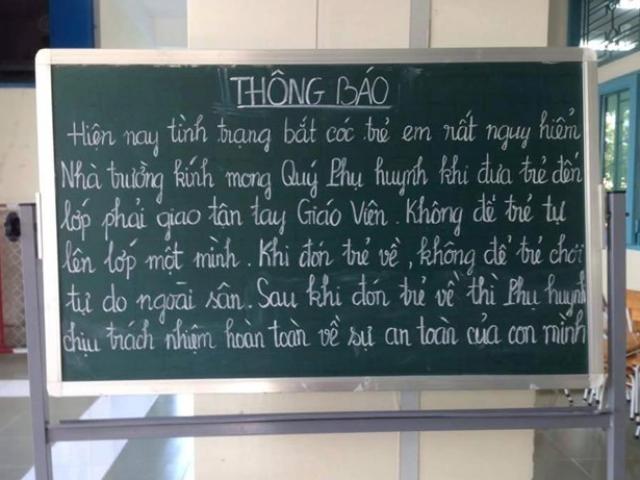 Giáo dục - du học - TPHCM: Trường học tự cảnh báo nạn bắt cóc học sinh với phụ huynh
