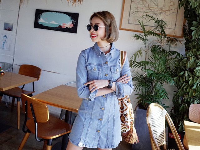 Thời trang - Váy denim: “Chất” hơn chỉ trong một bước duy nhất!
