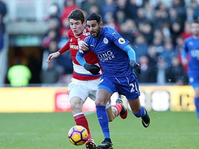 Bóng đá - Middlesbrough - Leicester: Hồi hộp 7 phút bù giờ