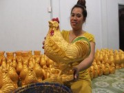 Thị trường - Tiêu dùng - Gà đất tạo kiểu thủ công cháy hàng dịp Tết